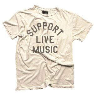 Retro Brand
"SUPPORT LIVE MUSIC" T-Shirt
Unisex
